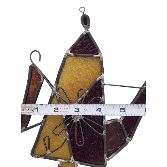 Handmade Stained Glass Suncatcher Tea Pot Kettle Watering Can Vintage - Picture 10 of 10